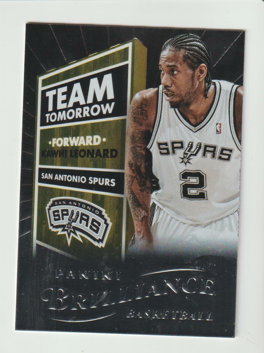 2012-13 Panini Brilliance #10 Kawhi Leonard rookie card, Los Angeles Clippers. rookie card picture