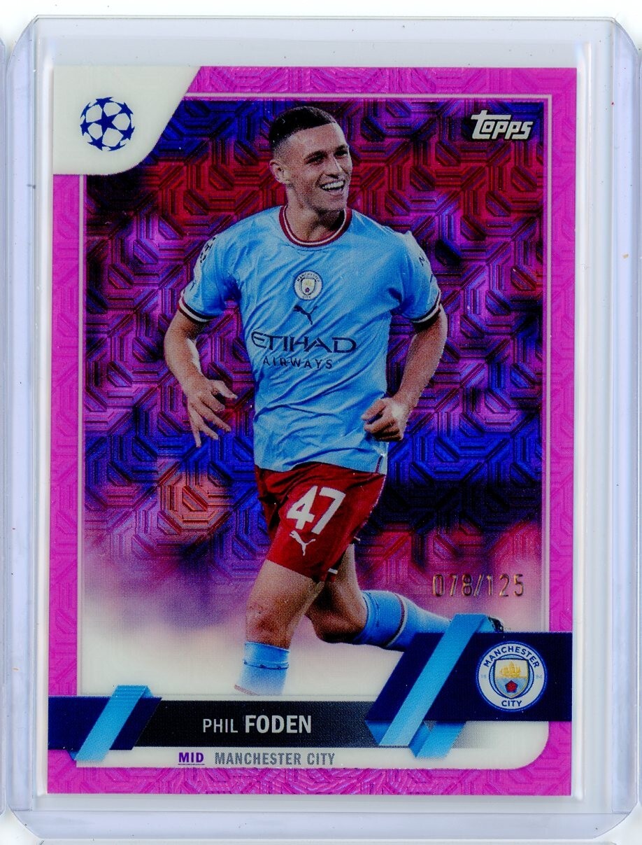 その他 FODEN 2022-23 Topps Chrome UEFA Japan Ed. PHIL FODEN Magenta Mojo