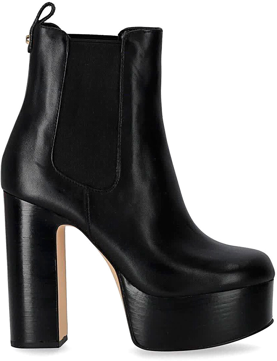 Pre-owned Michael Kors Womens Boots Fall-winter 2023/24. Leather Upper And Sole. In Black