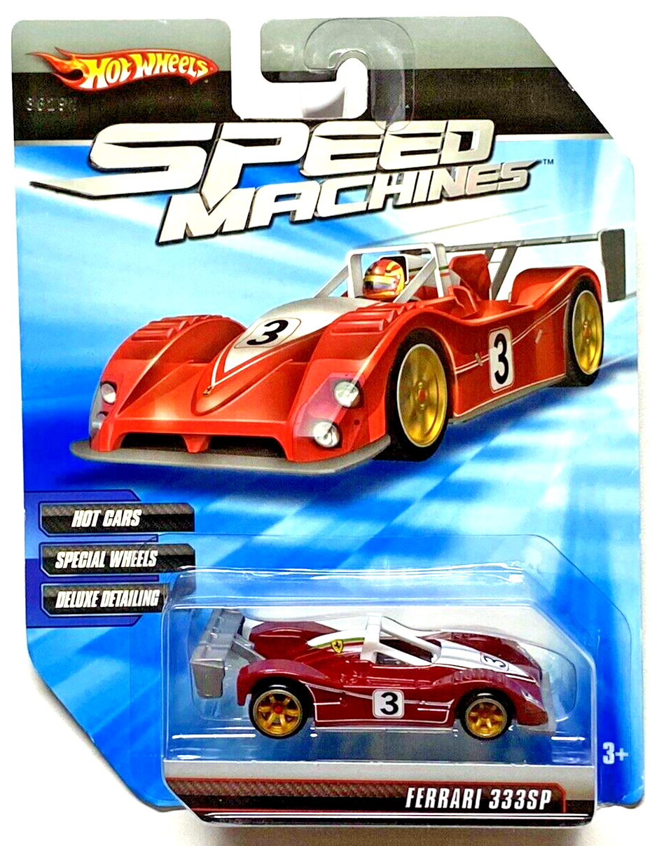 Hot Wheels 2009 Speed Machines Ferrari 333SP RED Special