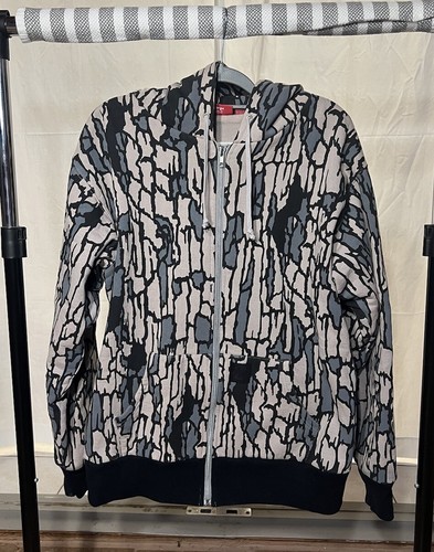 Supreme Cold World Tree bark Camo Thermal Lined Zip Up