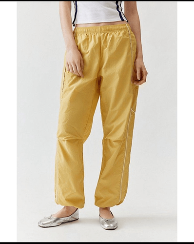 Urban Outfitters BDG Jess Nylon straight leg track pant
