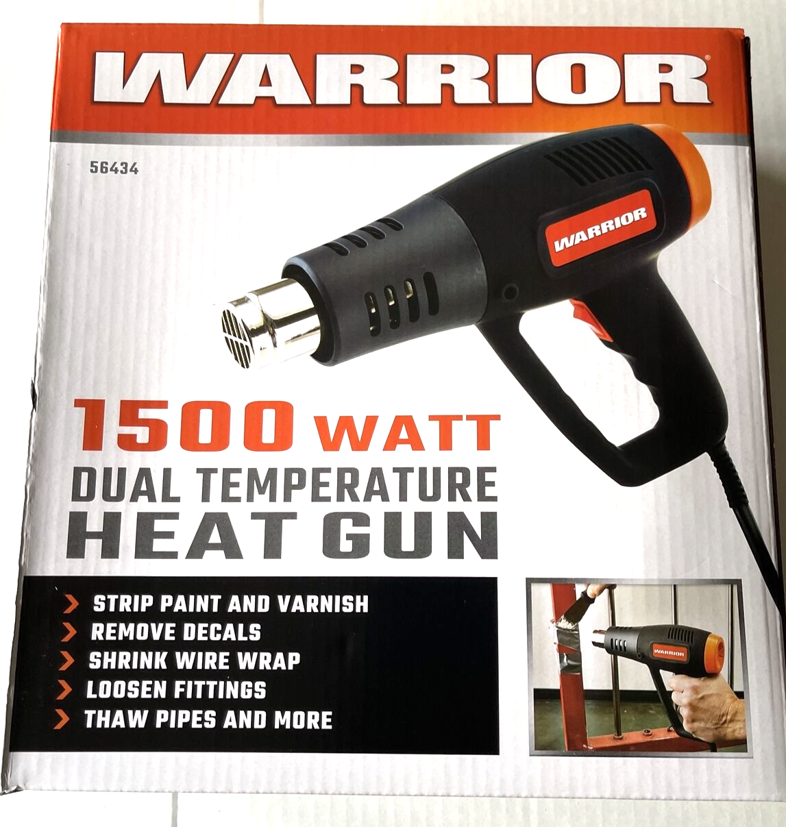 WARRIOR  1500 Watt  Dual Temperature Heat Gun heat gun / two settings