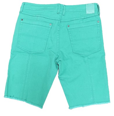 Короткая джинсовая рубашка Born Fly цвета морской волны Flyest - 48