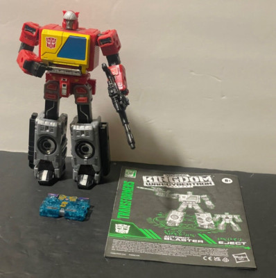 TRANSFORMERS KINGDOM BLASTER & EJECT FIGURE COMPLETE AS SHOWN