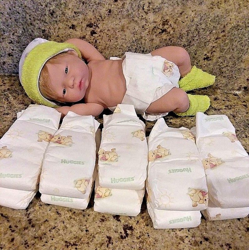 Doll booties fitting 10/",11/',12/' and 13/" micro preemie doll w//bell