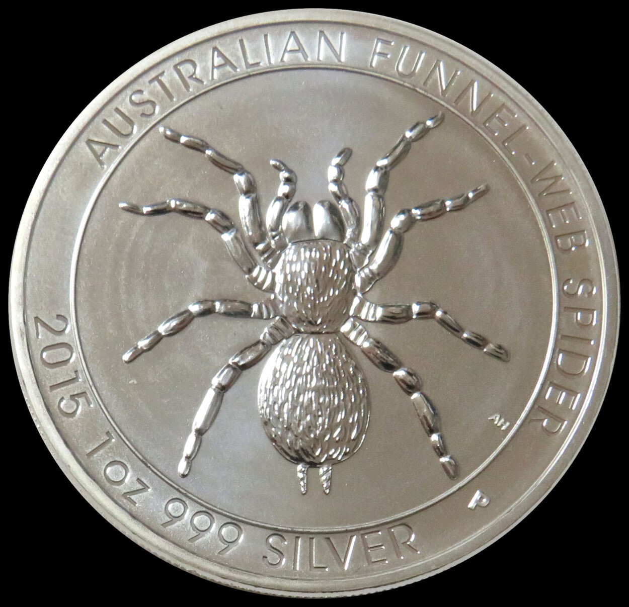 オーストラリア １ドル銀貨（スパイダー)2015―P MS70 [PCGS] 2015 P Australia $1 Silver Funnel Web Spider Certified NGC