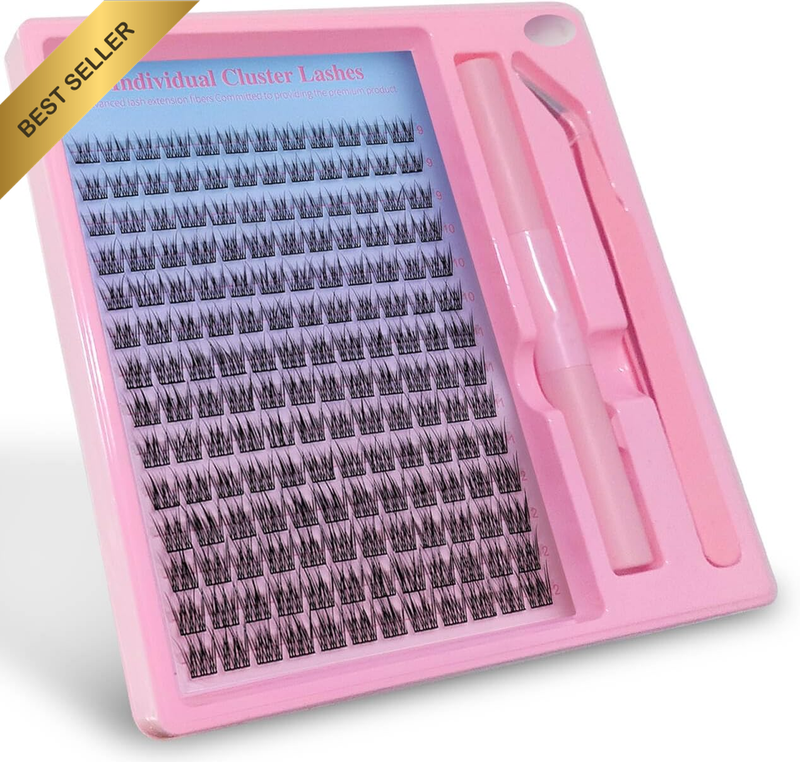 Nature Lash Clusters Kit Eyelash Extension Thin DIY False Eyelashes 9-12Mm Indiv