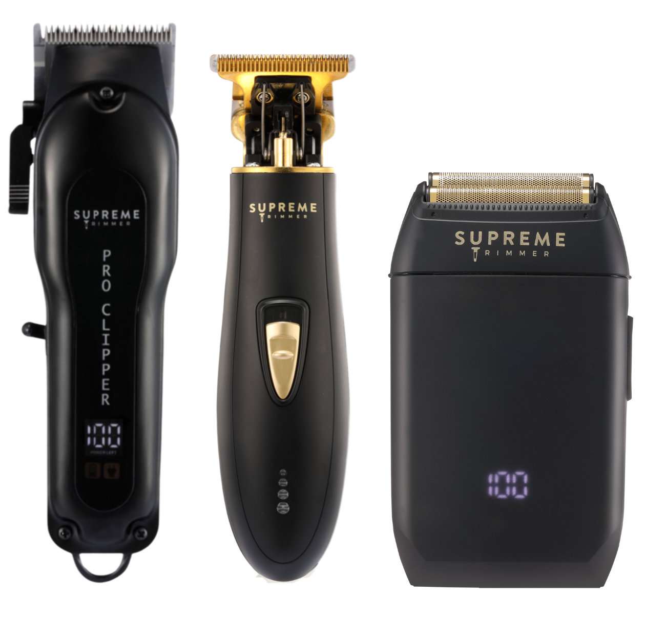 Supreme Trimmer Pro Clipper, Trimmer & Shaver Kit | STC5030 ST5220 STF602 Black