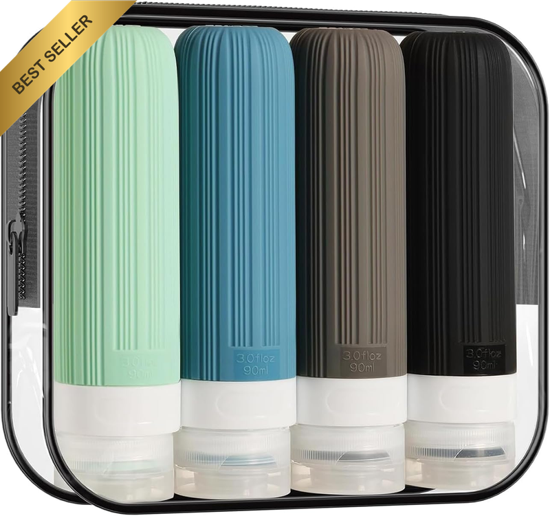 Travel Bottles for Toiletries, Tsa Approved 3Oz Portable Travel Bottles, BPA Fre