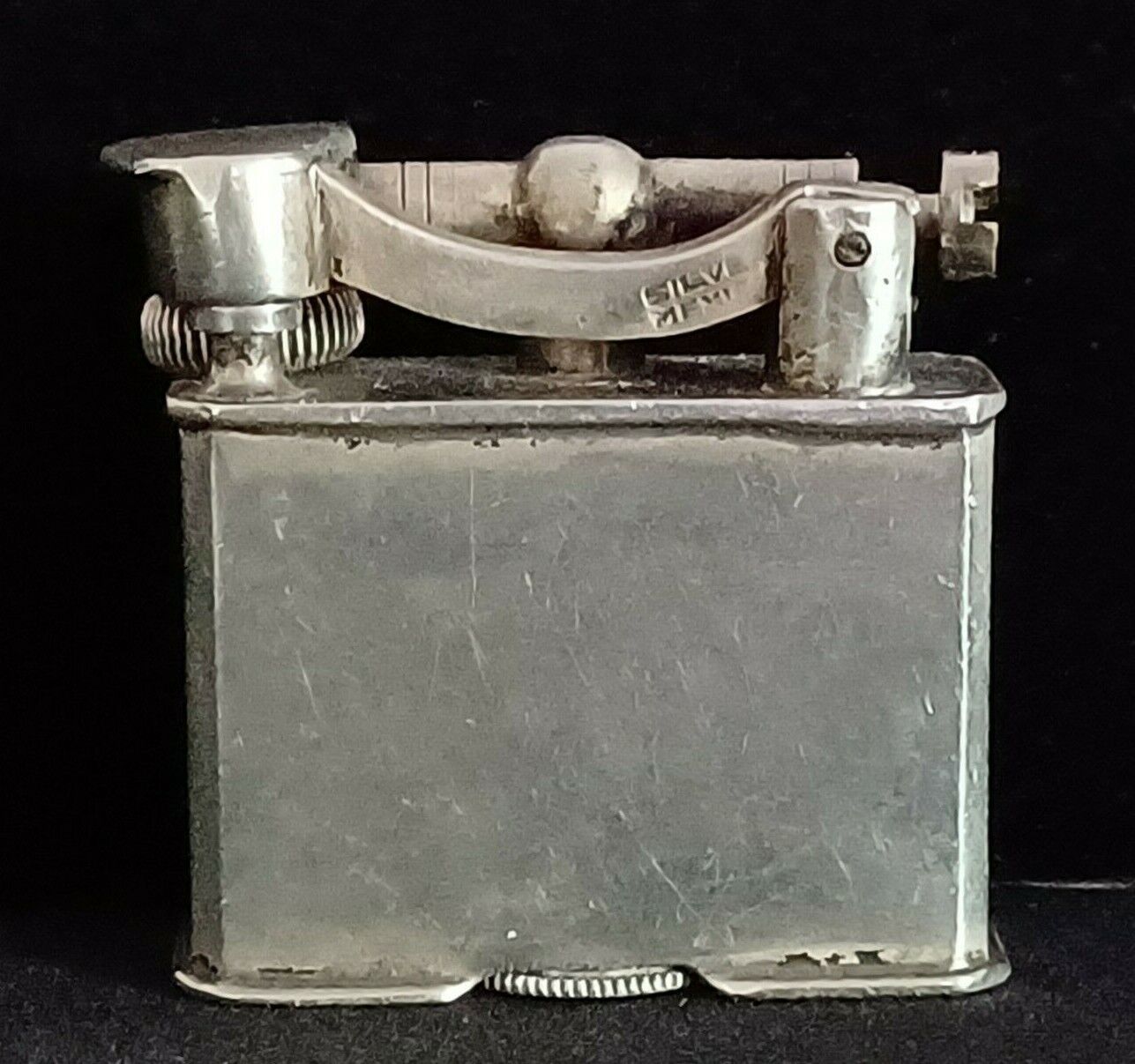 Vintage Sterling Silver Rare Mexico Lift Arm Lighter Solid Vintage Sterling Silver Rare Mexico Lift Arm Lighter Solid