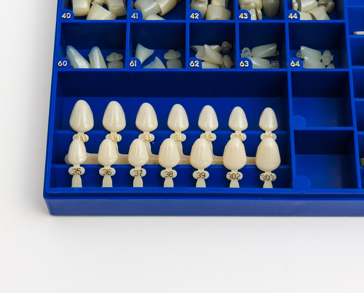 NEW POLYCARBONATE TEMPORARY DENTAL CROWNS BOX KIT 180 PCS W/ CROWN MOLD