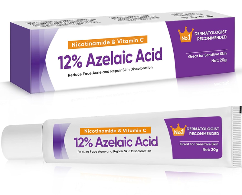Azelaic Acid 12% Facial Serum,Skin Brightening Hyaluronic Ac
