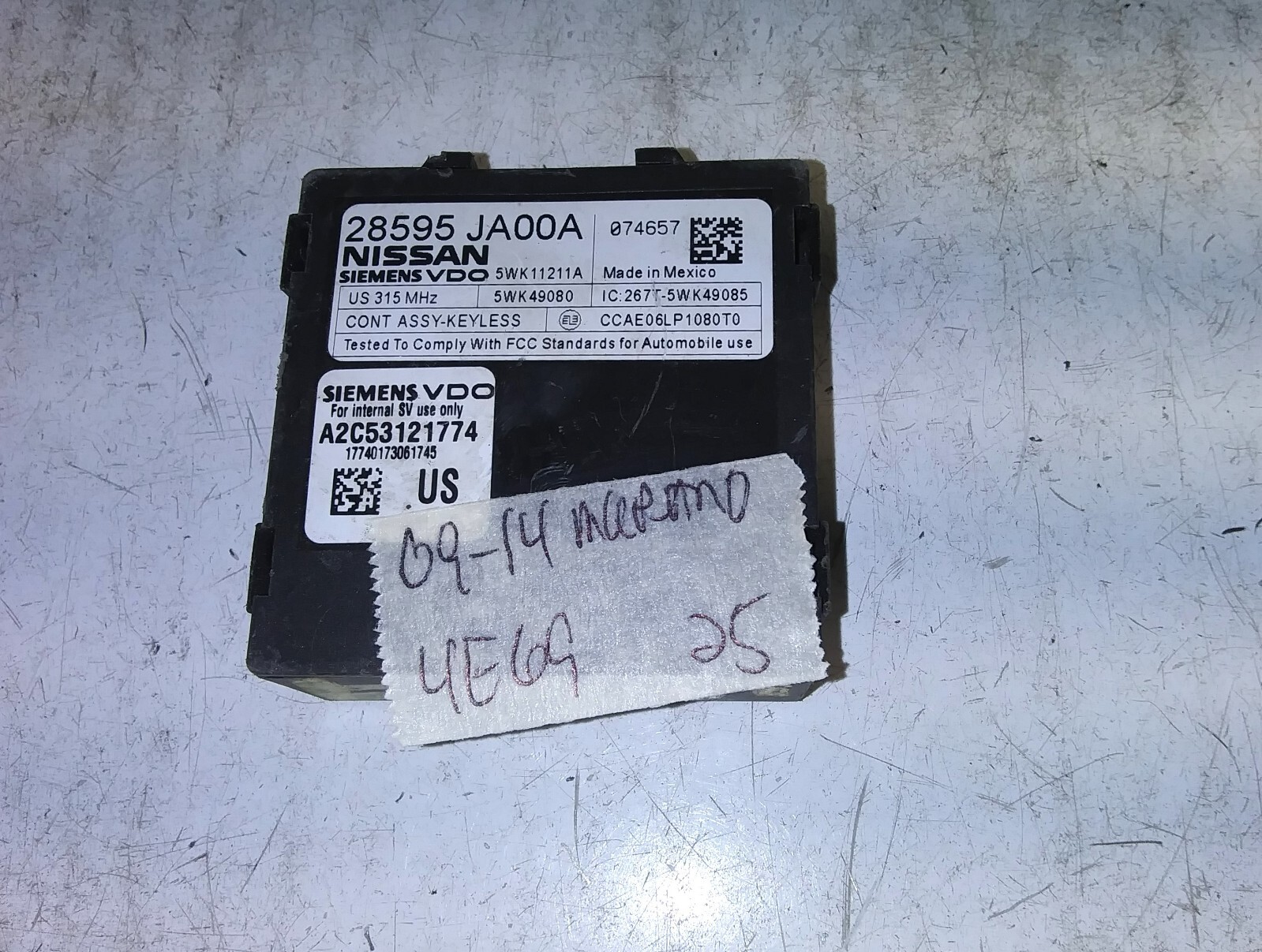 28595 JA00A Nissan Murano 2009-2014 Anti-theft locking