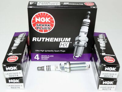 Pack of 4 NGK 92274 Ruthenium HX Spark Plugs LKAR7AHXS | eBay