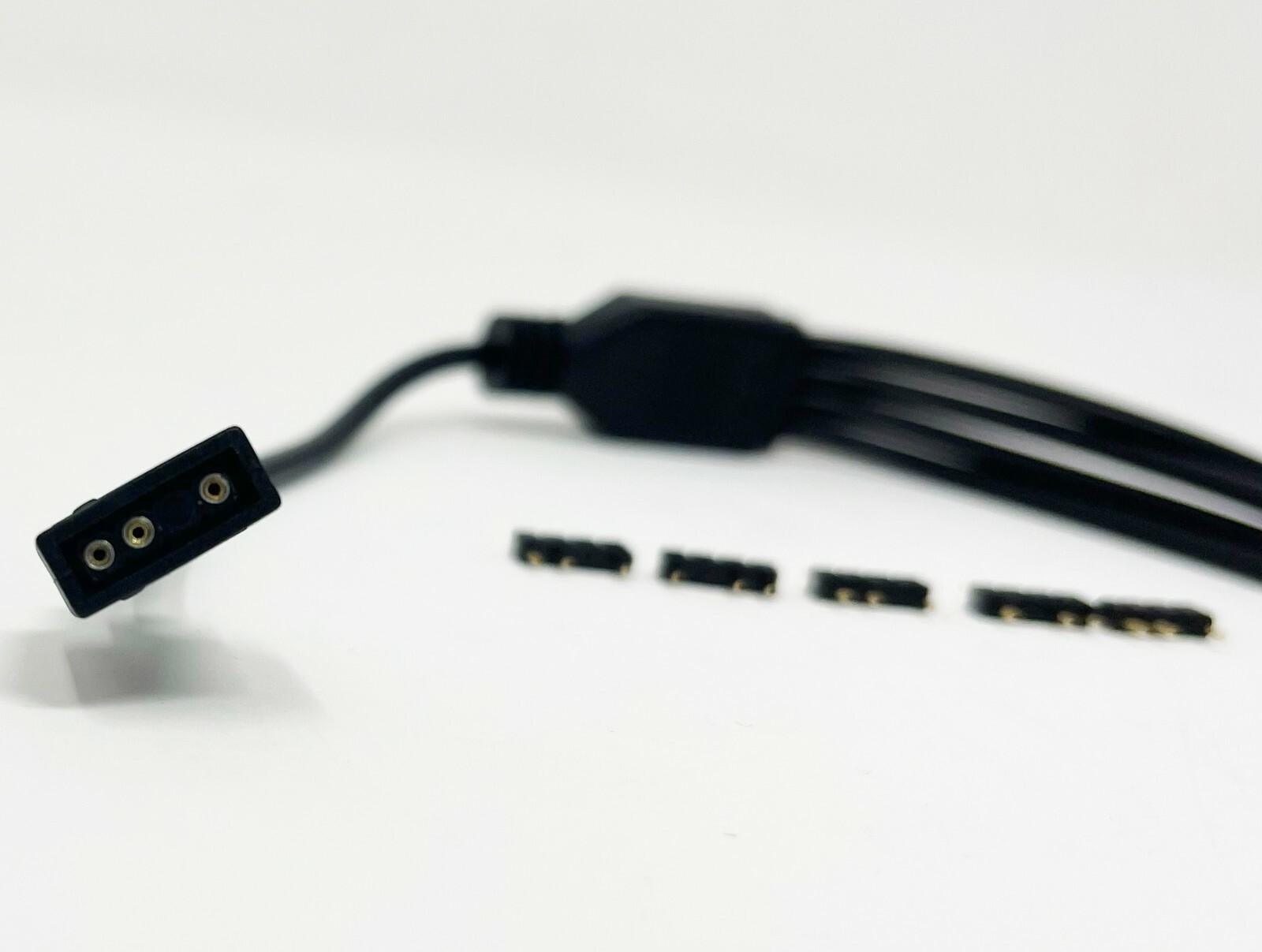 3-Pin Addressable RGB (ARGB) 1 to 4 Splitter Cable - 30cm with Male Pins