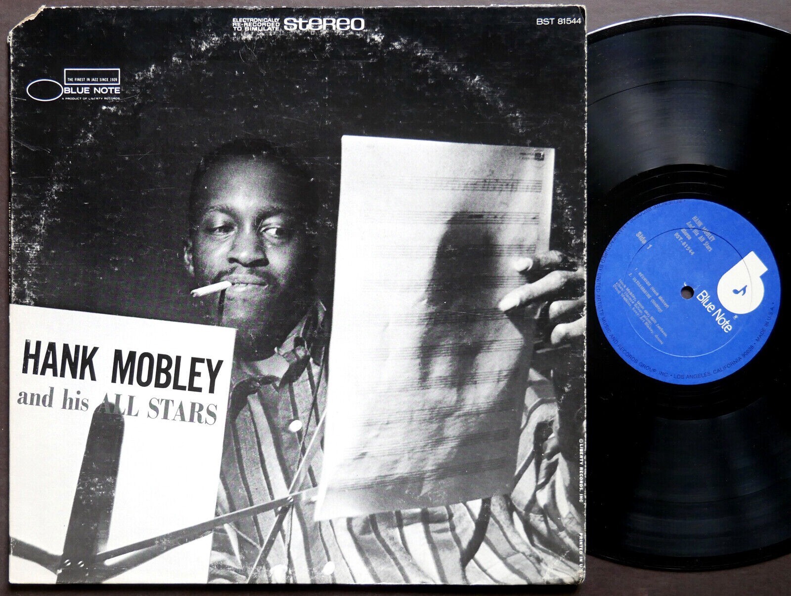 HANK MOBLEY And His All Stars LP BLUE NOTE 81544 US '78 Art