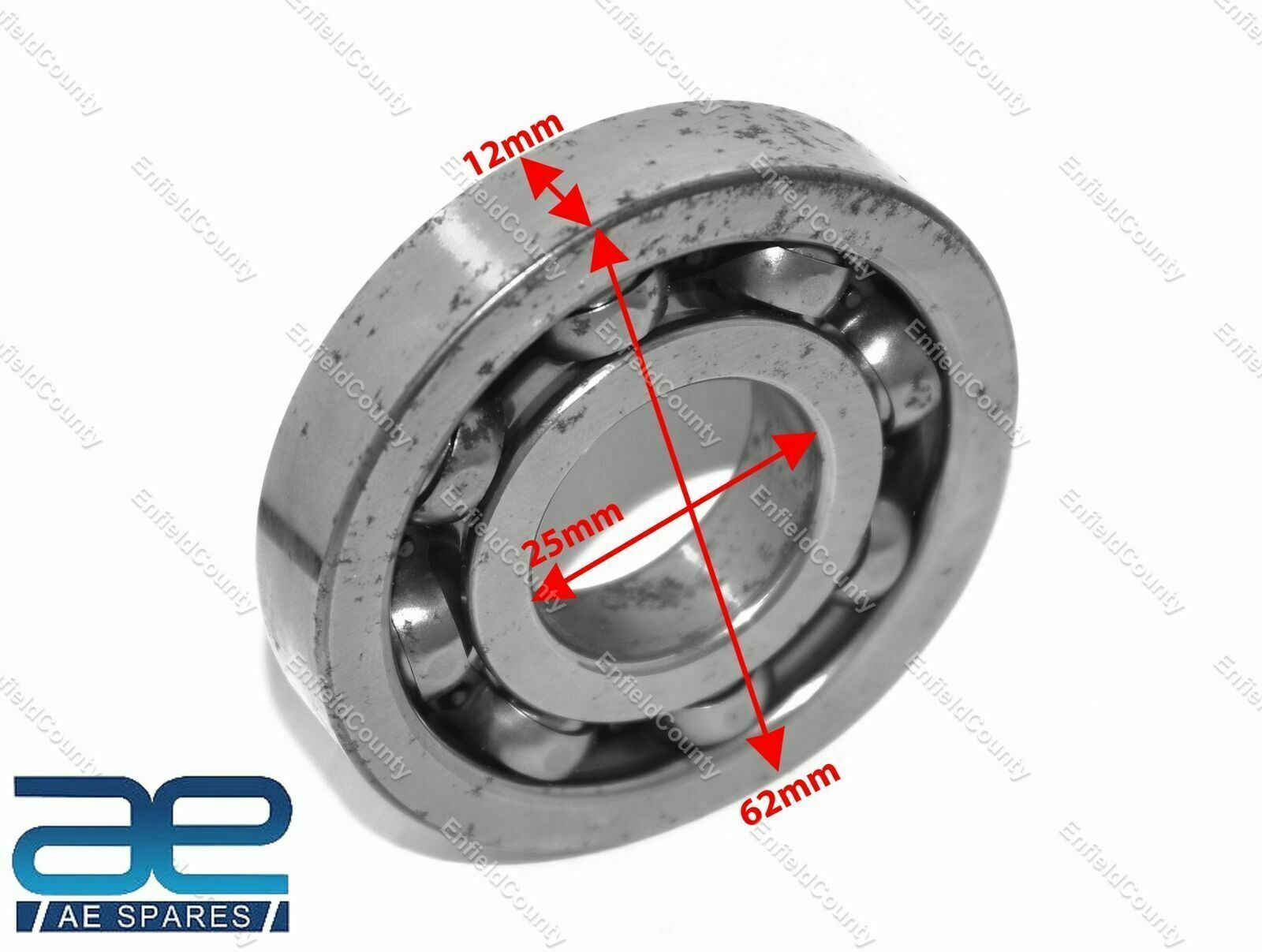 Bearing Crankshaft Clutch Side 25x62x12 mm Vespa 125 â€‹Rally PX 80-200 