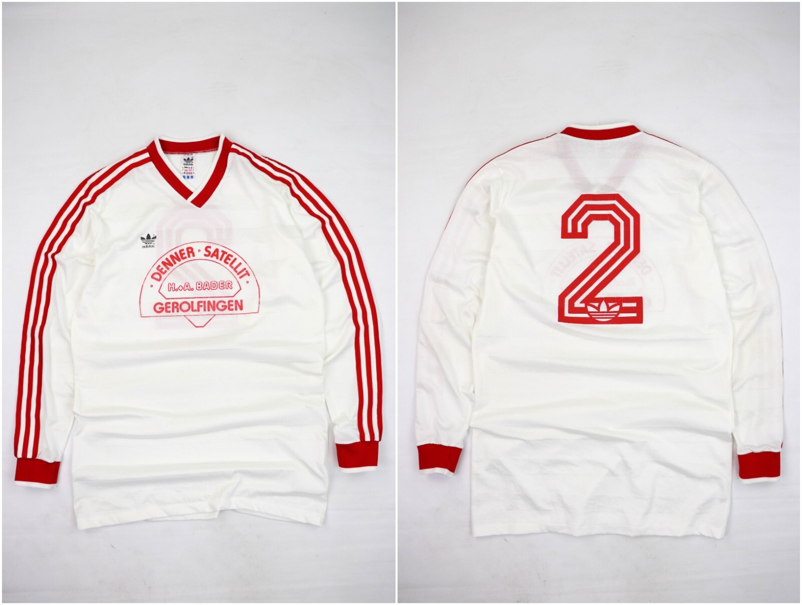 Adidas Vintage 60-70s West Germany Three Stripes LS Soccer