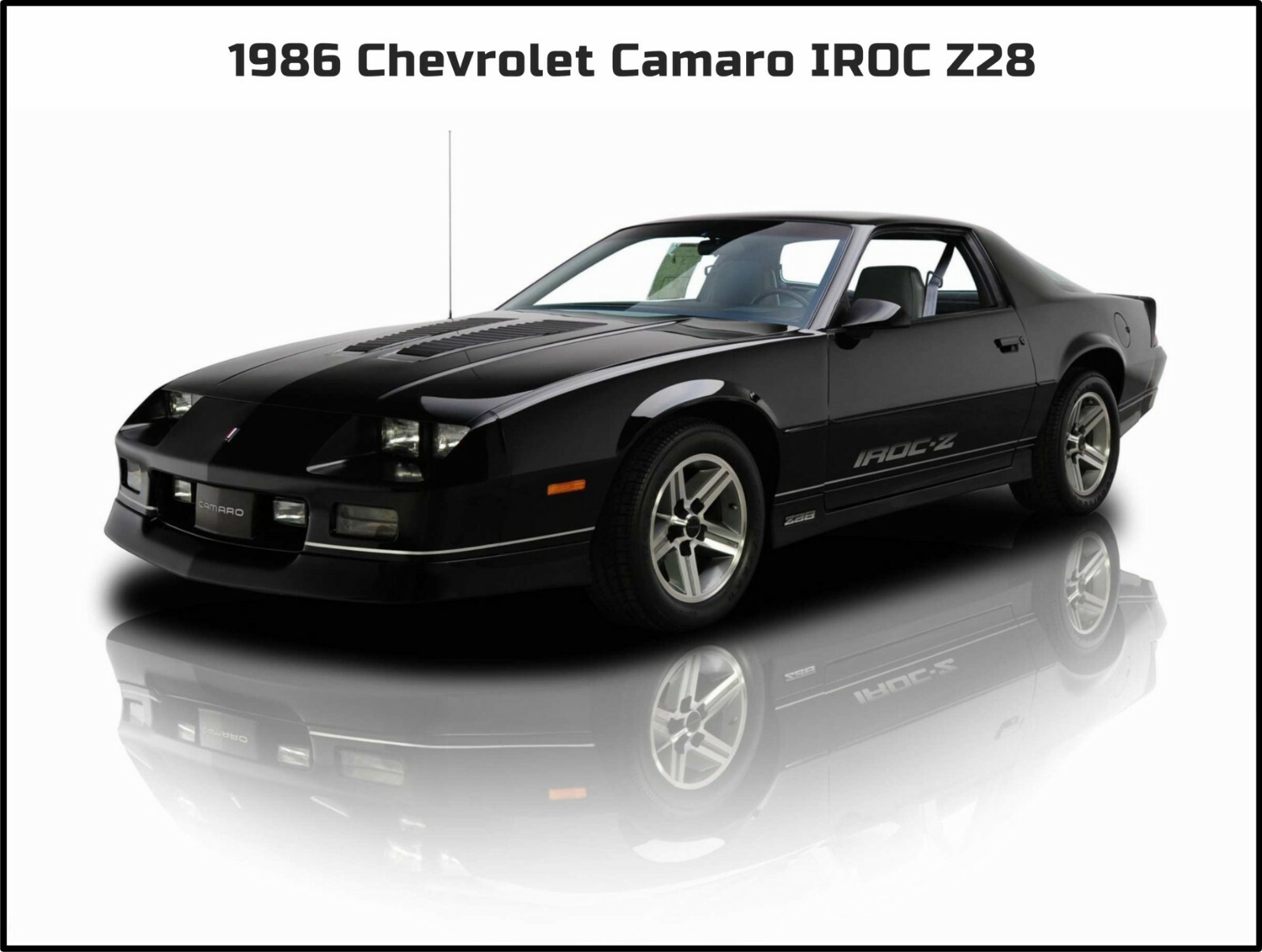 ロールシール　6本set リオ 1986 Chevrolet Camaro IROC Z28 NEW Metal Sign: LARGE SIZE