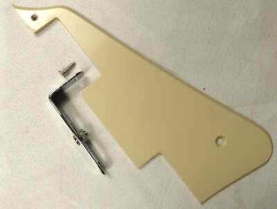 Epiphone Les Paul Pickguard With Chrome Bracket & Srews Modern Style Cream