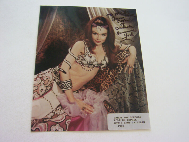 Francine York Authentic Autographed 8 X 10 Sexy Color Photo   Beautiful Actress