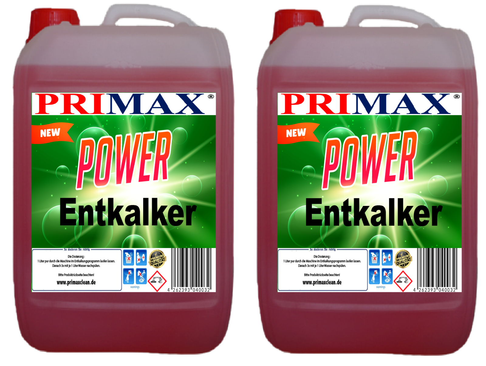 PRIMAX Entkalker Kaffeevollautomat 2x10L komp mit Delonghi Siemens Philips Seaco