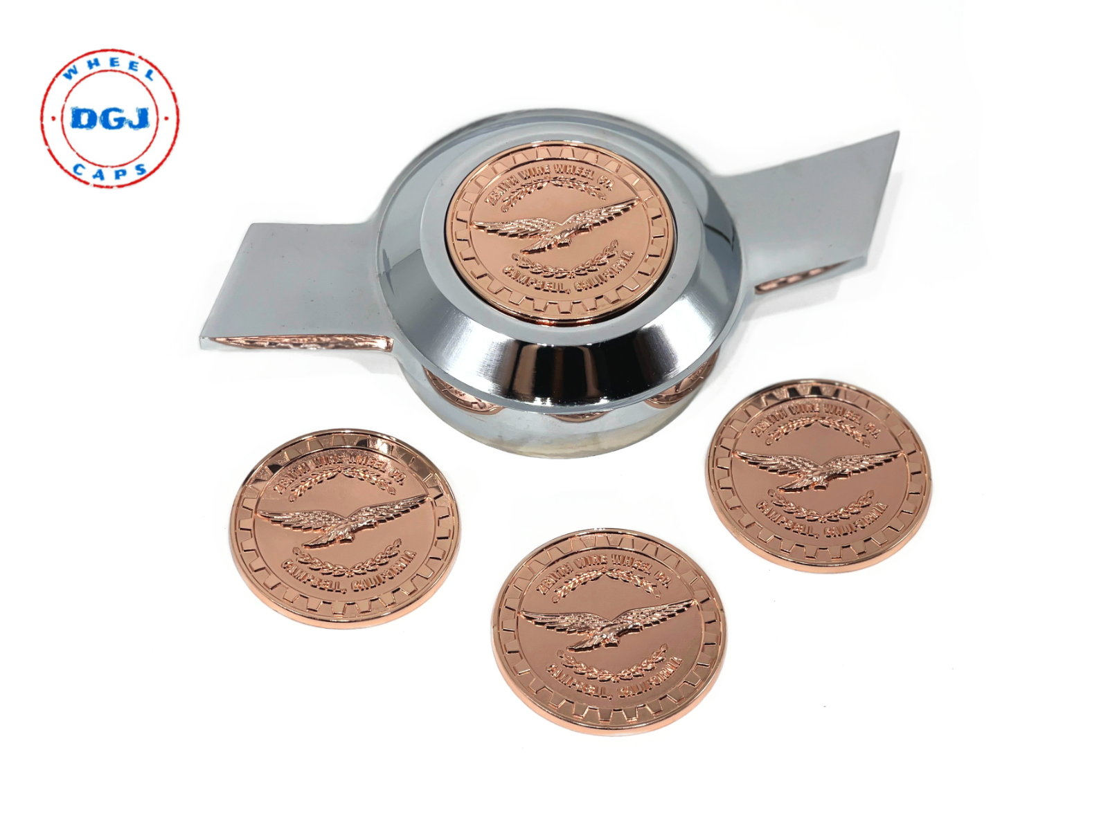 flags bague 03 専用 Zenith Rose Gold Lowrider Wire Wheel Metal Chip Emblems S3