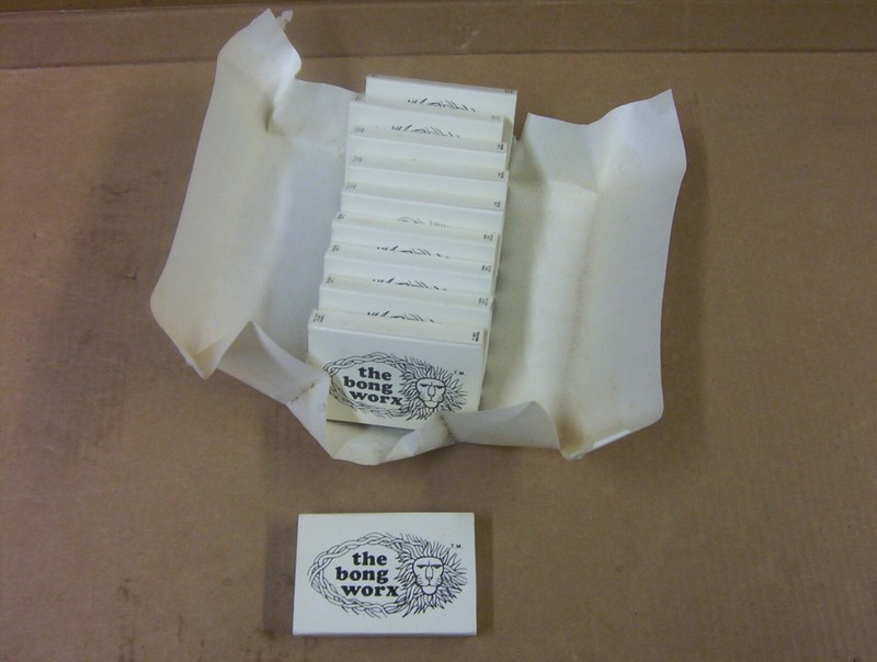 Vintage Drug Paraphernalia 70's Lot of 10 "Bong Worx" Match