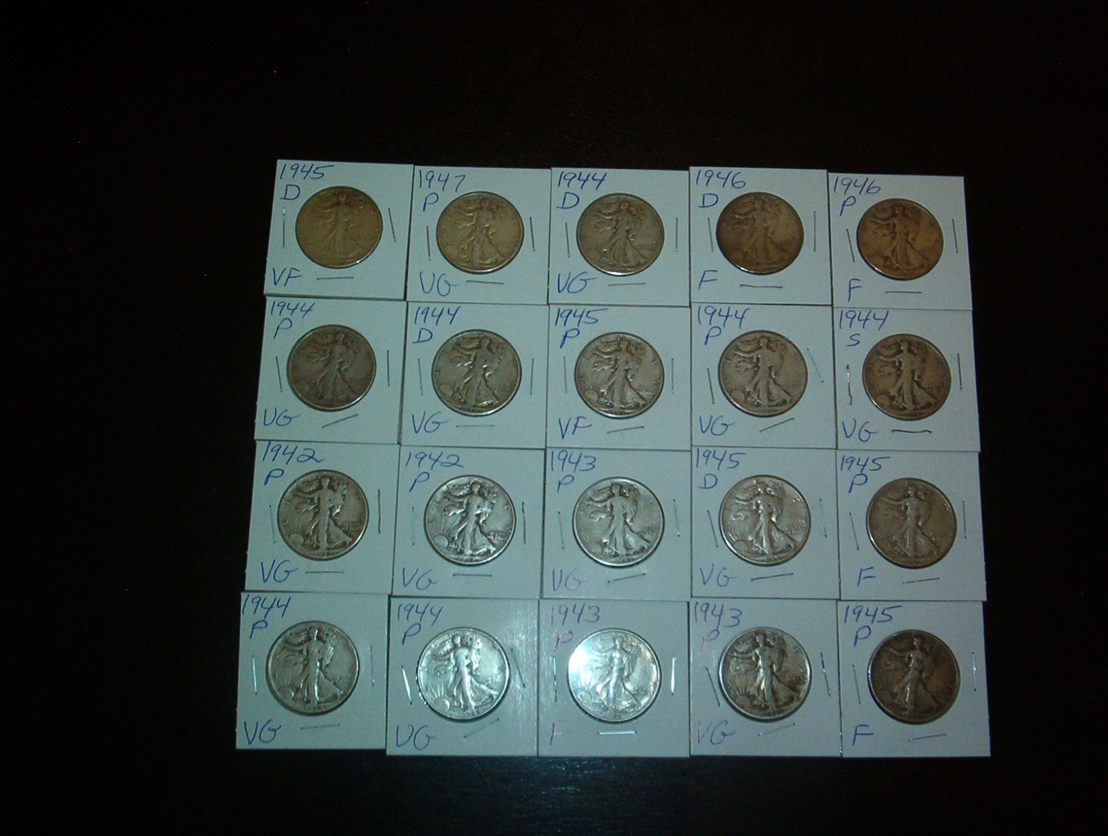 $100 FACE - 90% Silver - Barber Quarters, Franklins, Mercury, Walking Liberty
