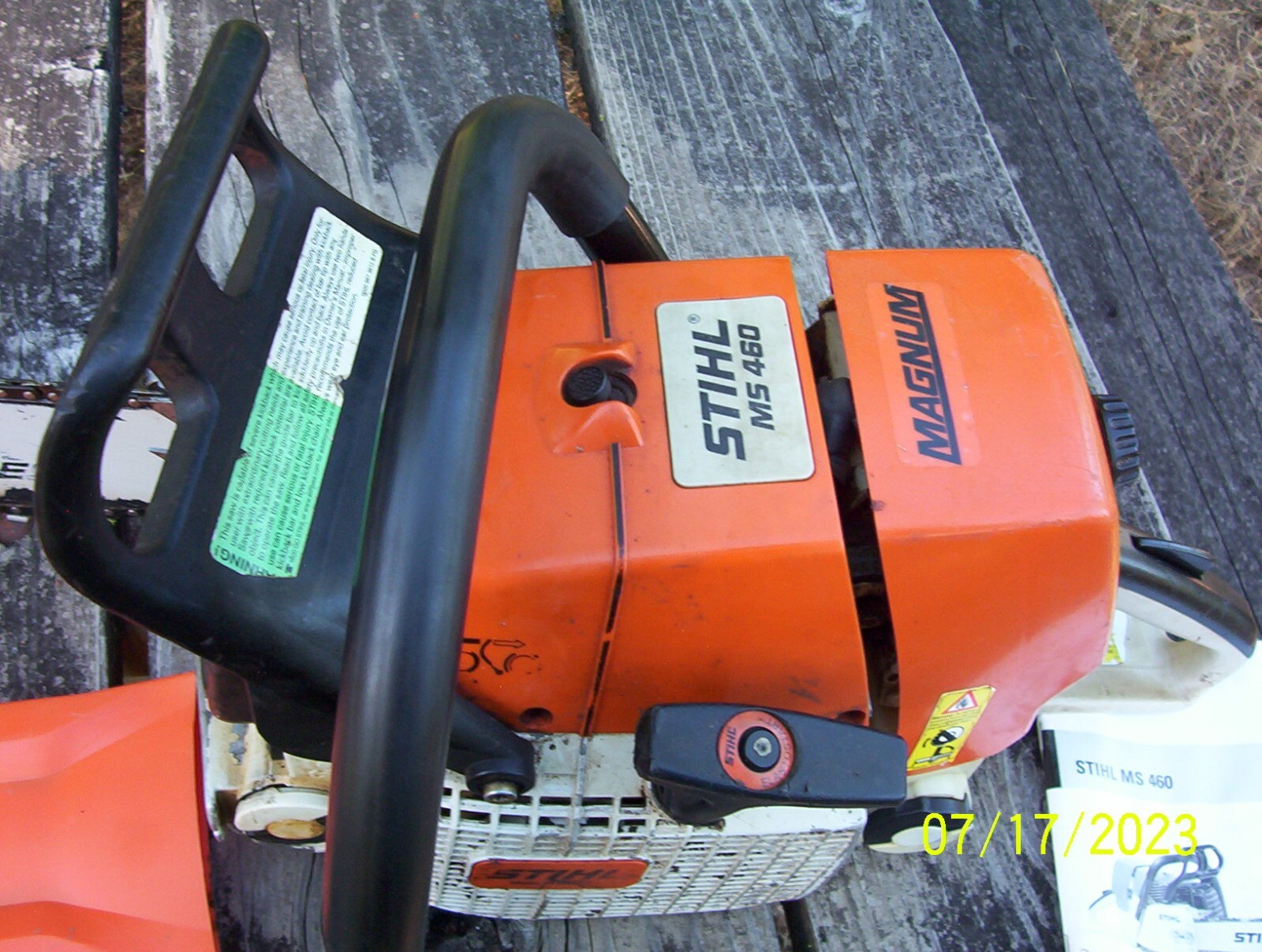 USED stihl ms 460 magnum chainsaw WITH 20IN BAR CHAINのeBay公認海外通販｜セカイモン