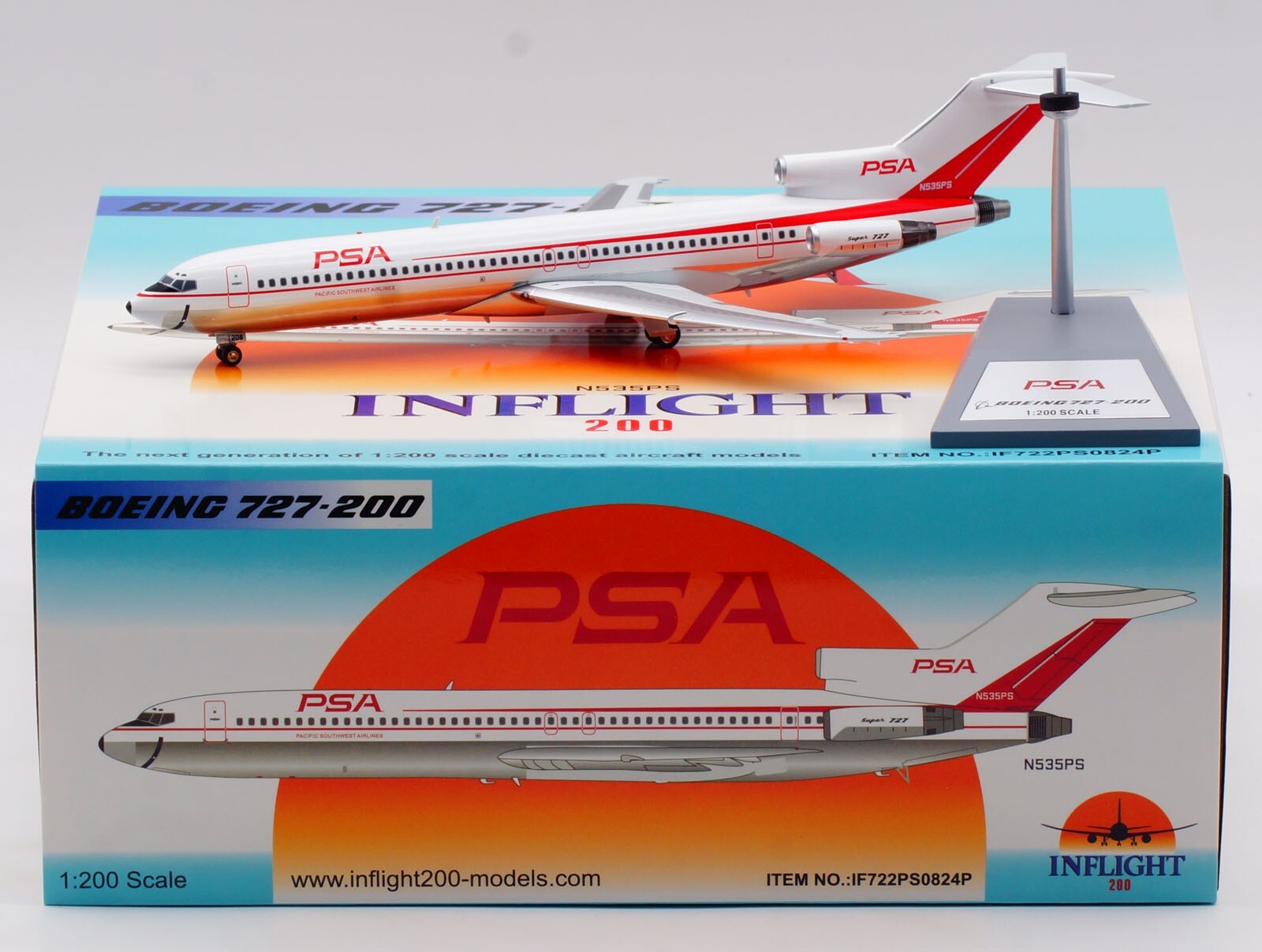 INFLIGHT 1:200 Pacific Southwest Airlines Boeing B727-200