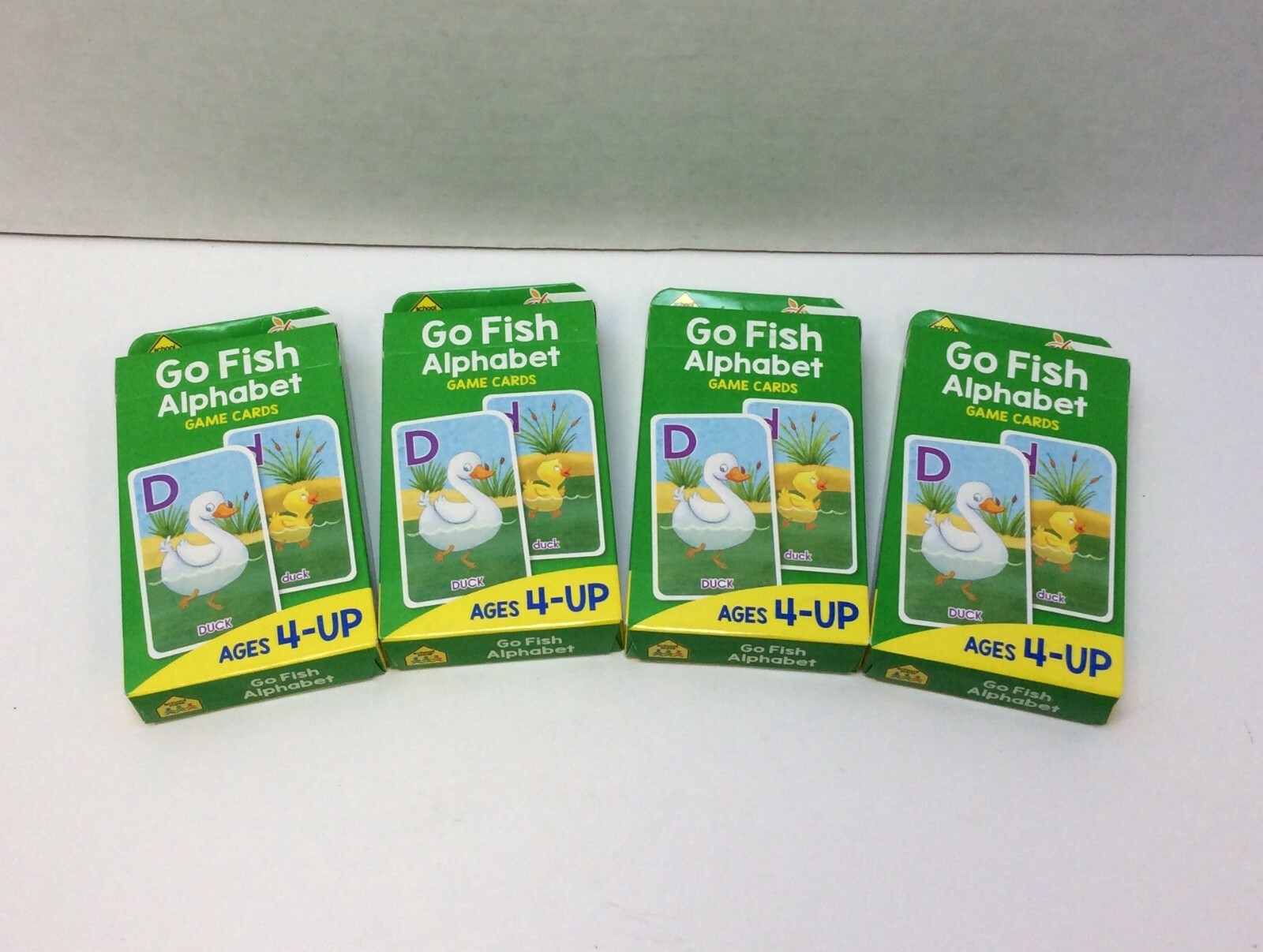 School Zone Go Fish Alphabet Game Cards - Ages 4+, Rounded
