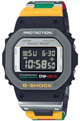 Pre-owned Casio G-shock Dw-5610mt-1jf Mixtape Limited Multicolor Digital Men Watch