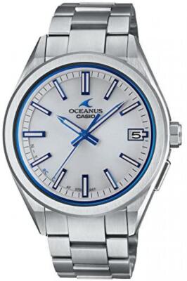 Pre-owned Casio Oceanus Ocw-t200s-7ajf White Dial Elegant Bluetooth Solar Men Watch Japan