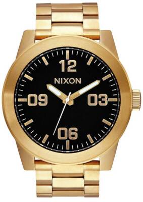 Pre-owned Nixon Corporal Ss Watch - All Gold / Black -