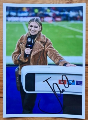 Jana Wosnitza Orig Autogramm signiert Let´s Dance NFL Football rtl - Foto