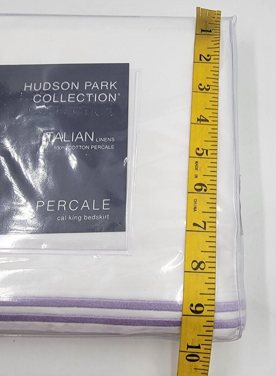Hudson Park Italian Percale California King Bedskirt 72 x 84 x 16in Lavender~ - Picture 4 of 10