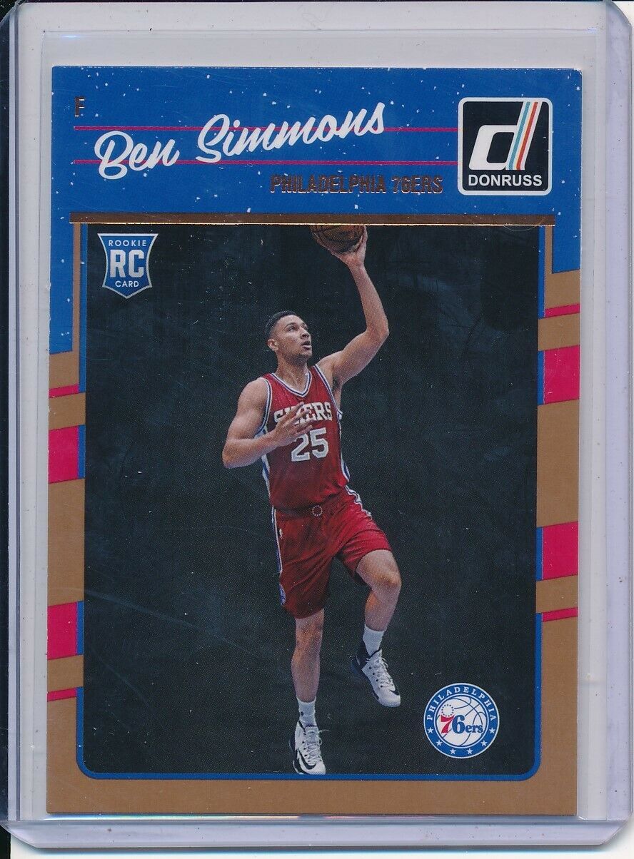 BEN SIMMONS 2016-17 PANINI DONRUSS ROOKIE CARD RC #151 BROOKLYN NETS. rookie card picture