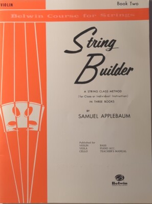 Belwin Course for Strings Series String Builder for Violin Book Two 2 Music Book