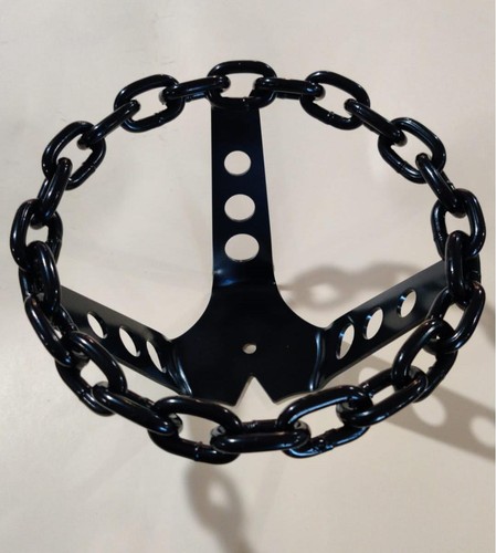 チェーンステアリング　70s lowrider chicano 8インチ LOWRIDER CLASSIC ORIGINAL! CHAIN STEERING WHEEL BLACK | eBay