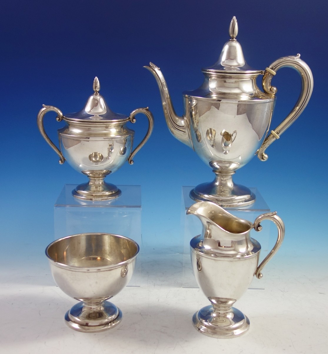 Puritan by Wallace Sterling Silver Tea Set 4pc S20 (2894) eBay