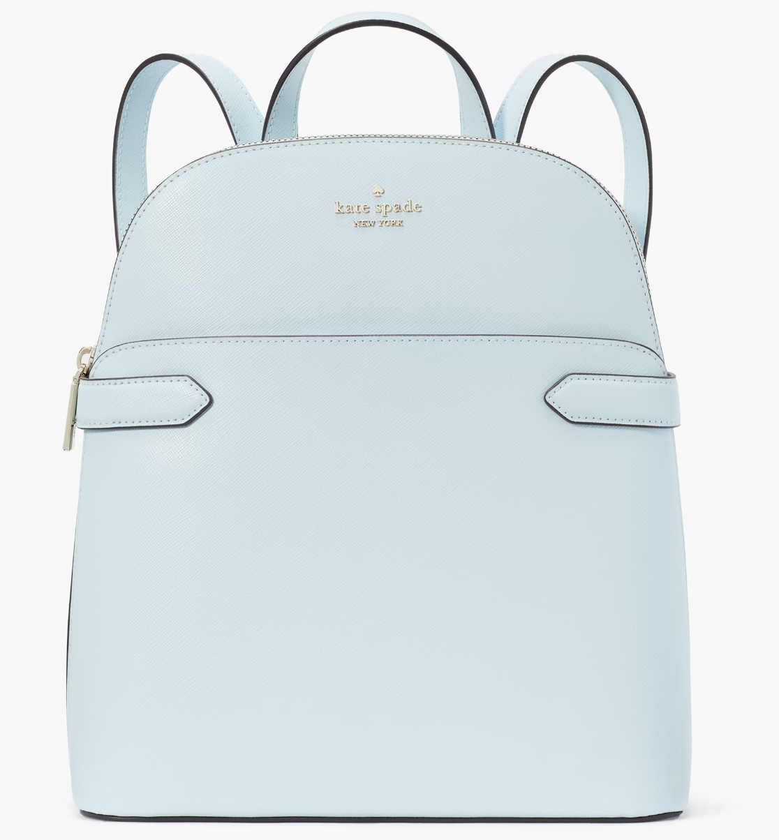Kate Spade Staci Dome Backpack Crisp Sky Leather Bag Blue