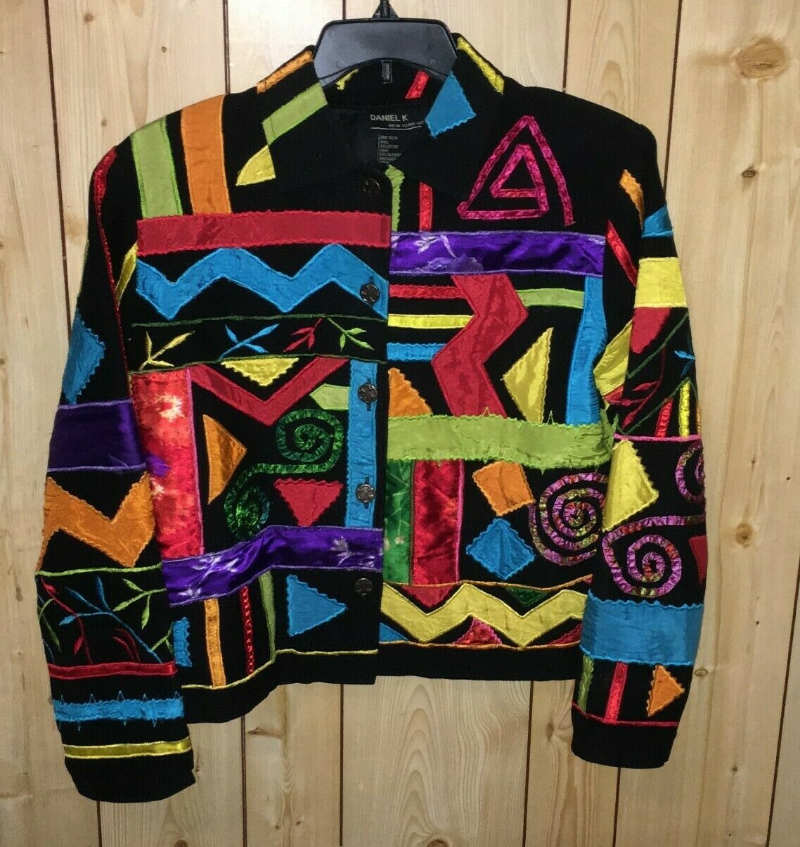 VTG Daniel K New York Women's Medium Blazer Jacket Geometric