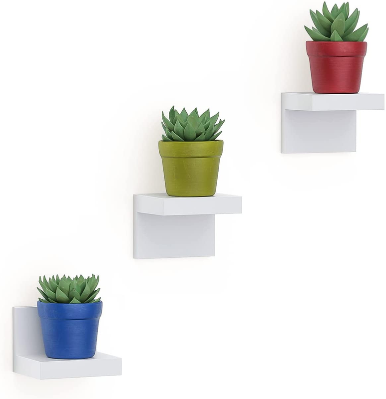 Small Floating Shelves Display Mini Shelves for Funko Pop, Plants & Accessories