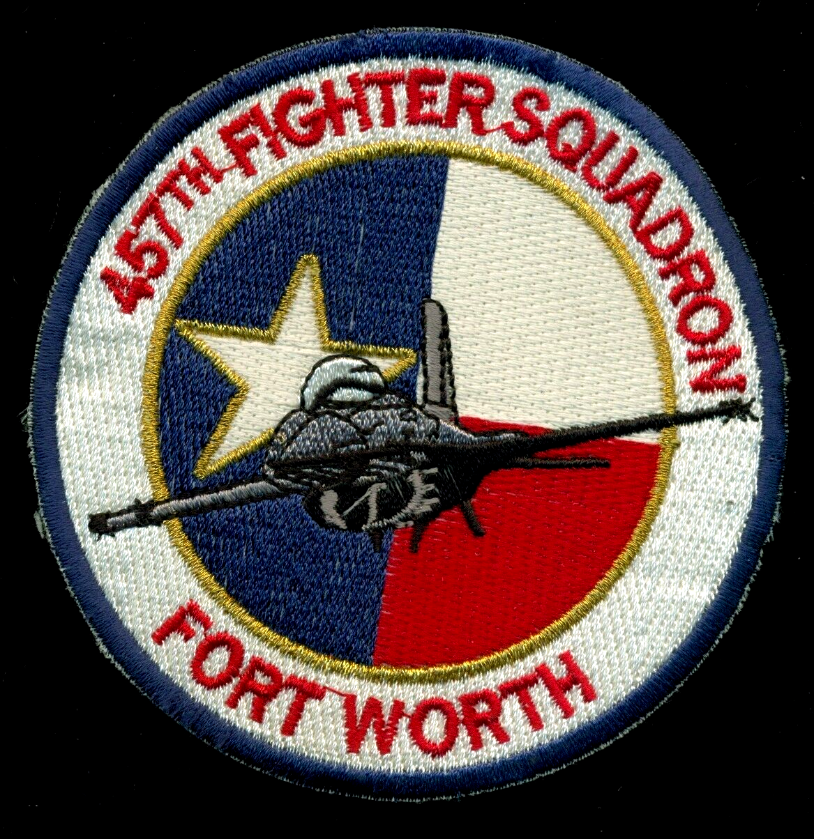 USAF 457th Fighter Squadron Fort Worth F-16 Patch KP-4 | eBay