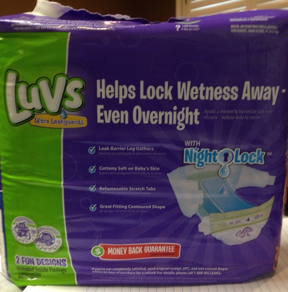 Luvs Ultra Leakguard Size 4  Diapers  (Pack of 29) - New