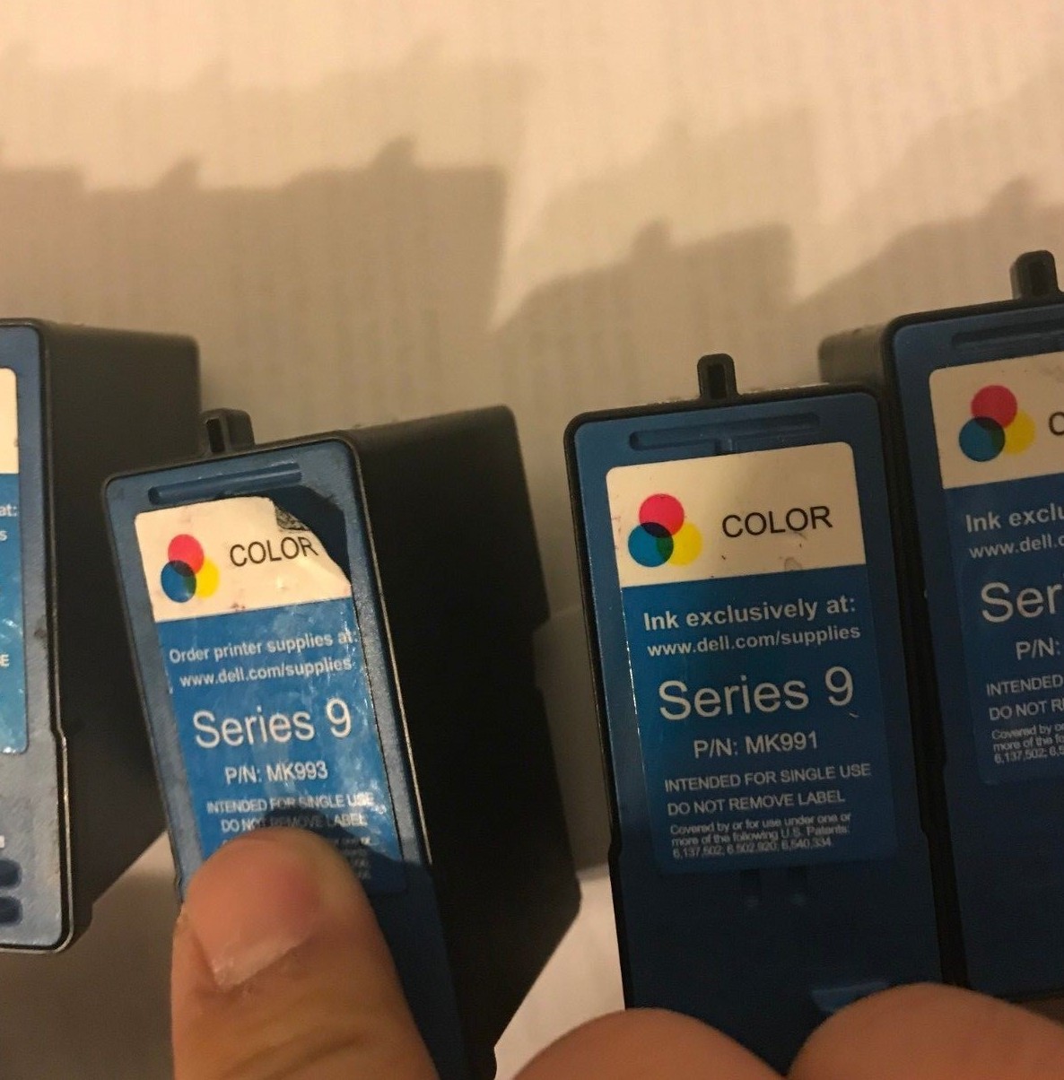 Lot 10 Dell series 5 & 9  Black & Color Genuine Empty Ink Cartridges