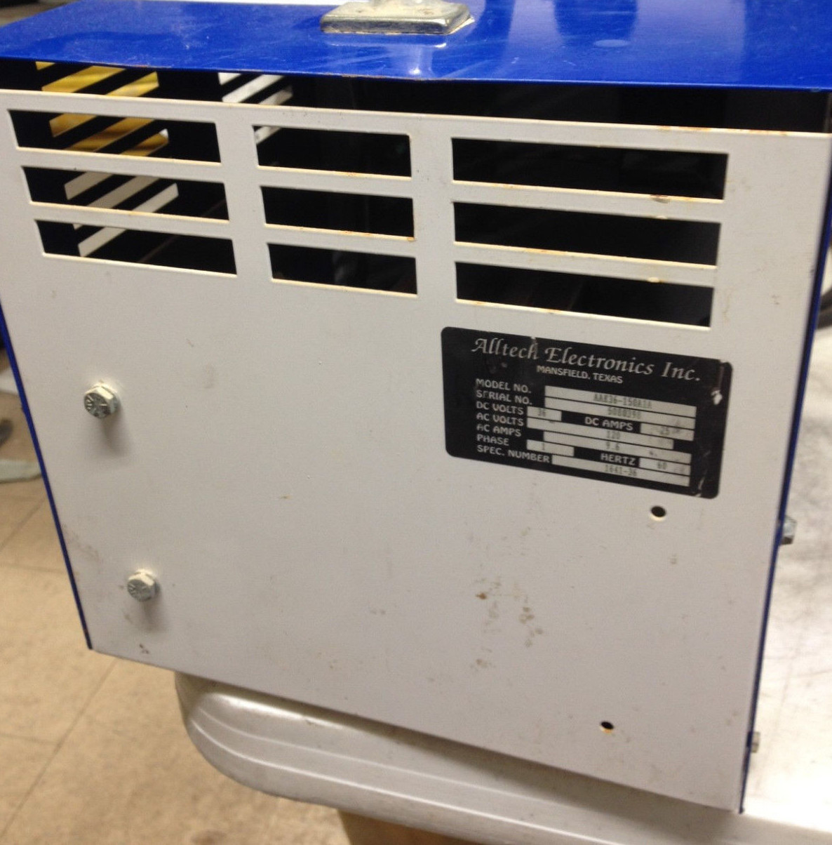 Alltech Electronics 36 Volt 25A Battery Charger Forklift, Golf Cart, Sweeper