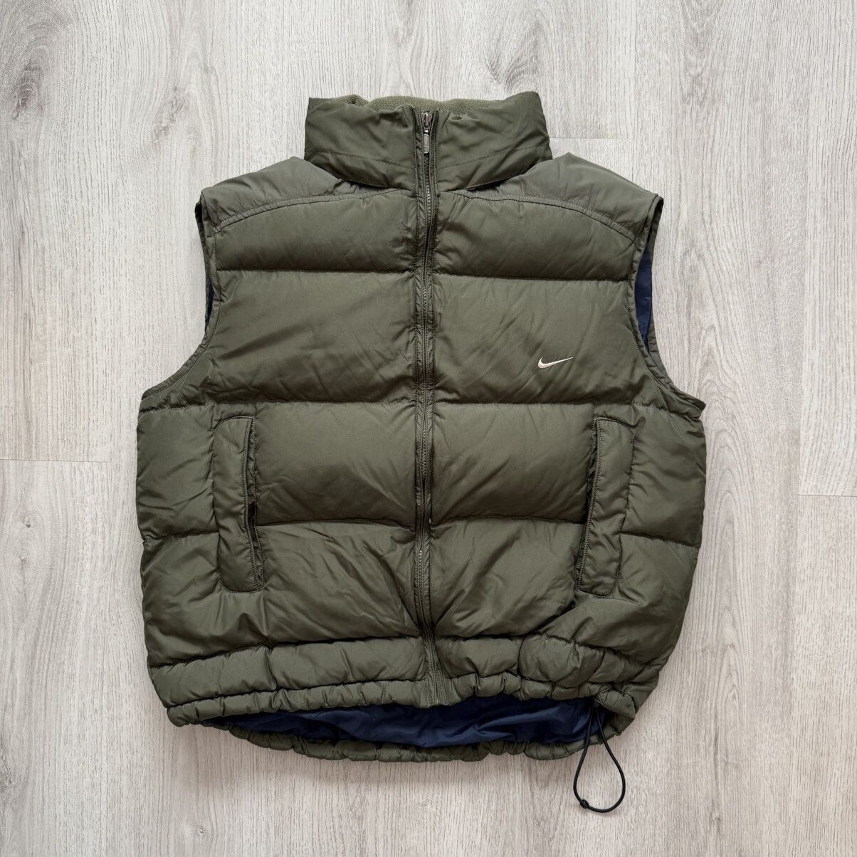 ジャケット・アウター 00s NIKE puffer jacket vest y2k Y2K Nike Down Puffer Vest Vintage Full Zip Pockets Quilted